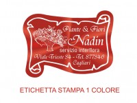 Etichette adesive per fioristi, fiorai e vivaisti (mm 45X33)  (cod.6G)